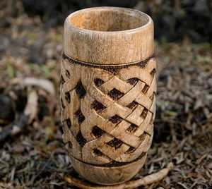 Mug à café en bois de luxe - Écologique, compatible micro-ondes, design classique pour la maison, les hôtels, les restaurants, meilleur cadeau pour la décoration de table - Product Image 1