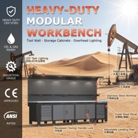 Armoire en acier robuste pour l'intérieur des éoliennes - Poste de travail renforcé pour charges extrêmes