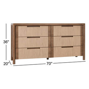 Commode tissée à 6 tiroirs - Product Image 5