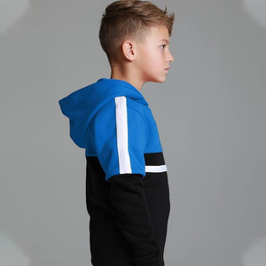 Ensemble de survêtement sportif 2 pièces unisexe pour garçons et enfants, hiver, écologique, respirant, délavé à l'acide, uni, 100% coton, streetwear décontracté - Product Image 2