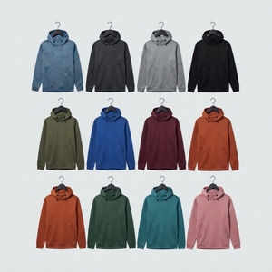 Sweat-shirt à capuche personnalisé en molleton technique haut de gamme à col montant - Product Image 6