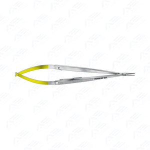 Pinces chirurgicales, instruments dentaires et chirurgicaux, porte-aiguilles micro Castroviejo à manche plat TC, instrument médical - Product Image 2