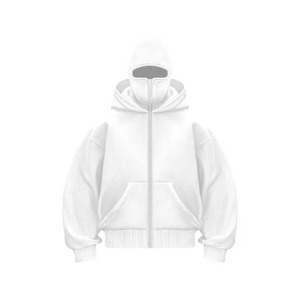 Pasamontañas de Moda Otoño-Invierno, Sudadera con Capucha Personalizada para Hombre, Color Sólido, Doble Capa, Ropa Deportiva, Nueva Edición 2025 - Product Image 3