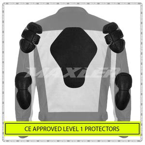 Blouson de moto en textile pour homme, imperméable, homologué CE, avec protections amovibles et aérations - Product Image 4