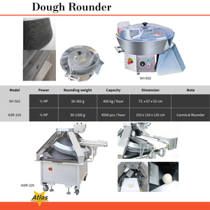 Máy làm tròn bột bàn làm bánh tốc độ cao, máy làm tròn viên bột, máy làm bánh pizza, máy làm bánh mì - Product Image 2