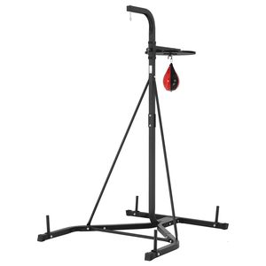 Supporto per Sacco da Boxe 2 in 1 in Acciaio Resistente, Altezza Regolabile, Attrezzatura per Boxe e Speed Bag, Supporto Autoportante per Sacco da Boxe - Product Image 1