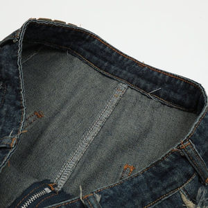 Shorts en jean déchirés respirants pour hommes, style mode, à prix abordable, vente en gros, personnalisation possible - Product Image 5