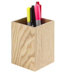 Portalápices de Madera para Material Escolar, Portalápices de Madera Único, Rectangular, Organizador de Escritorio, Portalápices de Madera - Product Image 2