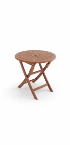 Acacia <b>Outdoor</b> Folding <b>Table</b> Set Mediterranean Style Wood Patio Furniture for Garden Dining - Product Image 2