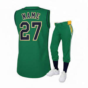 Unisex <b>Custom</b> Baseball <b>Uniforms</b> Wholesale Breathable Short Sublimation Printed Blank Shirts Pants Set Professional <b>Softball</b> - Product Image 2