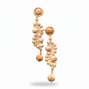 Boucles d'oreilles pendantes en bois de tulsi faites à la main de qualité supérieure, unisexes, tendance, bijoux ethniques, cadeau, collection de créateurs, légères - Product Image 2