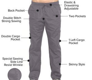 Wholesale Men Medical Scrub <b>Set</b> Hospital Uniform <b>Doctor</b> Nurse Workwear Breathable V-Neck Surgical Suit Dental Clinic Apparel - Product Image 2