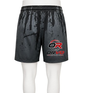 ORVO SPORTS Men's Customizable Heat-<b>Transfer</b> Printed Cotton Beach <b>Board</b> Shorts Quick Dry Drawstring Swimwear Short Length Mid - Product Image 2