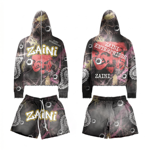 Premium 340g Polyester/Cotton Fleece Solid Breathable Winter Black Multicolor Custom Embroidered Logo Mens Pullover Hoodie <b>Set</b> - Product Image 1