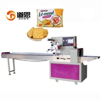 Machine d'emballage flow-pack automatique haute vitesse pour crackers faibles en sel et crackers au sel marin