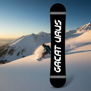 <span class=keywords><strong>Snowboard</strong></span> haut de gamme pour adultes, adapté à tous les terrains et au freestyle, avec une construction en bois et fibre de verre, en noir. - Product Image 3