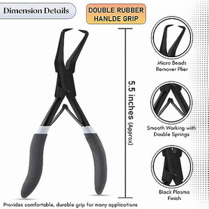 Pince à cheveux pour extensions de kératine, outils de fusion pour extensions capillaires, accessoires pour extensions de cheveux à micro-anneaux, pinces pour liens et perles - Product Image 3