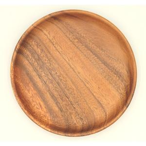Premium Acacia Wood Round Dinner <b>Plate</b> Handmade Eco Friendly Wooden Serving <b>Plate</b> Restaurant Tableware Kitchen Dining <b>Plate</b> - Product Image 5