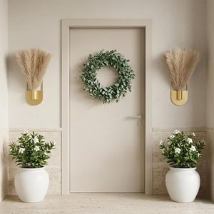 2 Pièces Support Mural Moderne Bohème en Métal pour Plantes Suspendues, Vases et Plumes de Pampa, pour Plantes d'Intérieur et Verdure Artificielle, Idéal pour Mur de Salle de Bain, Nouveauté - Product Image 3