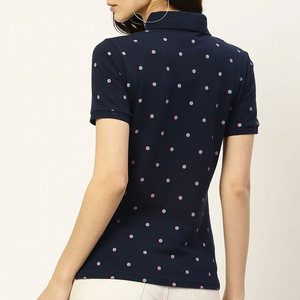 Camiseta Polo Sublimada de Manga Corta para Mujer, 100% Poliéster, Alta Calidad, Diseños Recientes, OEM 2026 - Product Image 3