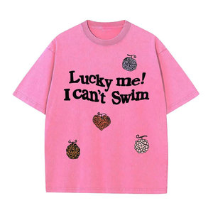 Camiseta Urbana de Gran Tamaño con Estampado Gráfico de Anime Japonés, Camiseta Informal de Manga Corta con Estilo Vintage Lavado para Hombre, Moda Urbana Moderna - Product Image 3