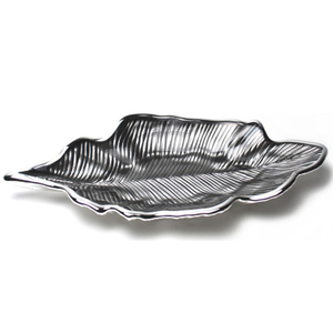 Plateau de table en aluminium en forme de feuille pour centre de table, plateau à fruits pour cuisine, plateau de service pour table à manger - Product Image 5