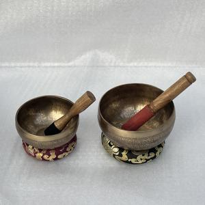 Cuenco tibetano de bronce original hecho a mano de alta calidad, personalizado, de aleación metálica, para meditación, sonido y terapia, martillado a mano. - Product Image 2
