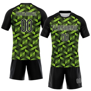 Conjunto de Uniforme de Voleibol Sublimado Personalizado, Verde y Negro, Manga Corta, para Entrenamiento y Partidos, Secado Rápido - Product Image 1