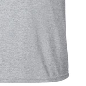 T-shirt brodé pour femme, gris chiné, manches courtes, col rond, décontracté, avec motif décoratif sur le devant, en coton - Product Image 6