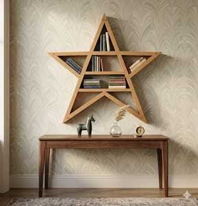 Wooden Book <b>Shelves</b> for Study Room Living Room Book Holder For Kids Room Book Shelf For Documents Files Book Holder For Wall - Product Image 2