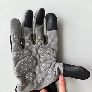 Tactical Mechanic <b>Work</b> Gloves <b>Leather</b> Palm Safety Gloves Construction Assembly <b>Tool</b> Handling Durable Hand Protection - Product Image 3