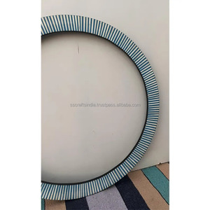 Miroir indien exquis avec incrustation d'os, style design moderne pour vanité, salle de bain ou entrée, le plus demandé pour l'exportation - Product Image 3