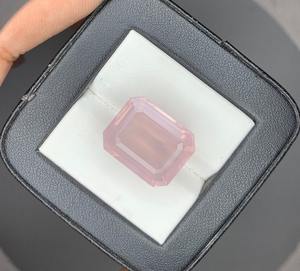 Cuarzo Rosa Natural Facetado, Piedra de Cristal Rosa Suelta para la Fabricación de Joyas, Anillos, Colgantes y Pendientes - Product Image 2