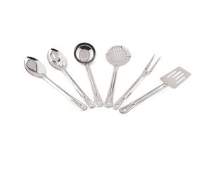 Ensemble d'ustensiles de cuisine en acier inoxydable 6 pièces Outils de cuisine et de service à domicile Matériel métallique - Product Image 3
