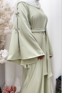 Beaded Abaya Robe Dubai Elegant Design with Big Flair Premium Quality Abaya Design Muslim Women <b>Dress</b> 2026 - Product Image 4