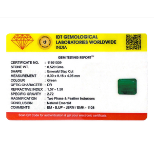 Loose 2.6 Carat Premium Emerald Gemstone for Fine Jewelry - Product Image 4