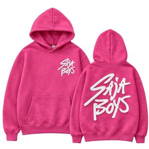 Sudadera con Capucha de Forro Polar 100% Poliéster, Casual, Holgada, Cálida para Invierno, con Estampado Personalizado y Bordado, Venta al Por Mayor OEM - Product Image 2