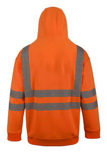 Sweat-shirt de sécurité haute visibilité réfléchissant, vêtements de travail haute visibilité, sweat-shirt de sécurité en polaire avec logo personnalisé pour les travailleurs - Product Image 2