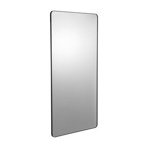 Specchio da Bagno a Parete 90x180 cm con Cornice in Lega di Alluminio Spessa 0,15 cm, Pellicola Antigraffio e Antiesplosione - Product Image 1