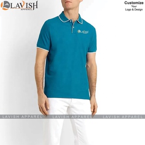 Camisas de Golf Personalizadas con Logotipo Bordado, Antiarrugas, Talla Grande, Tejidas, 100% Algodón, Color Sólido para Hombre - Product Image 3
