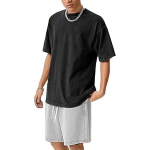 Mens Acid Wash Shorts <b>Set</b> Two Piece Casual Outfit Short Sleeve T Shirt And Shorts Summer Training Sportswear Shorts <b>Set</b> - Product Image 6
