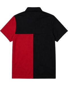 Customized Black Red And <b>White</b> Men <b>Polo</b> Shirt Short Sleeve Casual Sports <b>Golf</b> T Shirt Breathable Summer Wear Color Block Design - Product Image 2