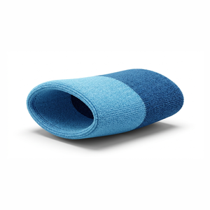 Bandeau de sport tricoté bicolore de 4,5 cm de large, ajustement universel, couleur unie, pour l'exercice, le fitness, la course à pied, toutes saisons - Product Image 1