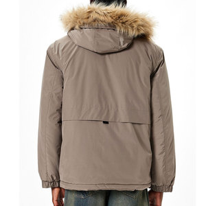 Veste d'hiver pour homme de haute qualité, parka respirante avec une longueur longue et une décoration en fourrure, parka chaude et confortable - Product Image 2