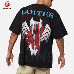 เสื้อยืดผู้ชายผ้าฝ้าย 100% ขายส่ง รับทำโลโก้ เสื้อยืดลายกราฟิกสตรีทแวร์สำหรับผู้ชาย มีดีไซน์และสีสันหลากหลาย - Product Image 2