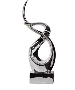 Gift Item Metal Sculpture Artistic Figurine <b>Decorative</b> Home Office <b>Table</b> <b>Decor</b> Accent Piece - Product Image 5