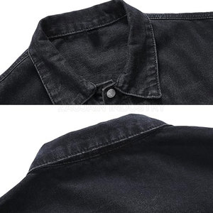 Veste en jean pour homme à séchage rapide et respirante, logo personnalisé, veste en jean de haute qualité, faible MOQ, veste en jean pour homme - Product Image 3