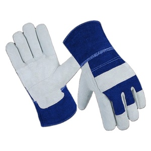 Gants de travail en cuir de vachette renforcé, protection des mains pour la sécurité industrielle, gants de travail robustes pour le jardinage, gants de rigueur canadiens - Product Image 5