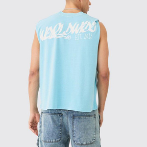 Breathable <b>Loose</b> Men's <b>Tank</b> <b>Tops</b> Sleeveless Bodybuilding Round Neck Quick Dry Sport <b>Tank</b> <b>Top</b> for Men Customizable Summer <b>Tops</b> - Product Image 5