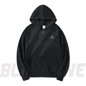 Sudadera con Capucha Unisex Bloodline, Amarilla, para Invierno, con Cierre, Corte Regular, Color Sólido, Informal, con Bolsillo Frontal, Forro Polar Transpirable - Product Image 3